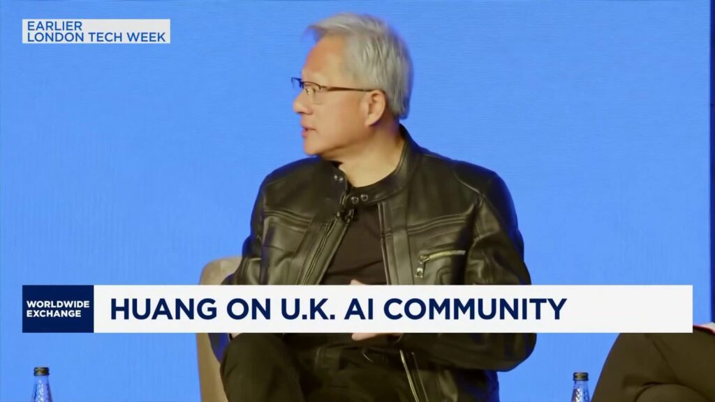Nvidia CEO Jensen Huang praises UK AI scene