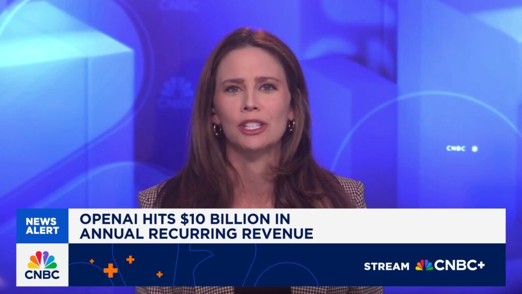 OpenAI hits $10 billion in annual recurring revenue