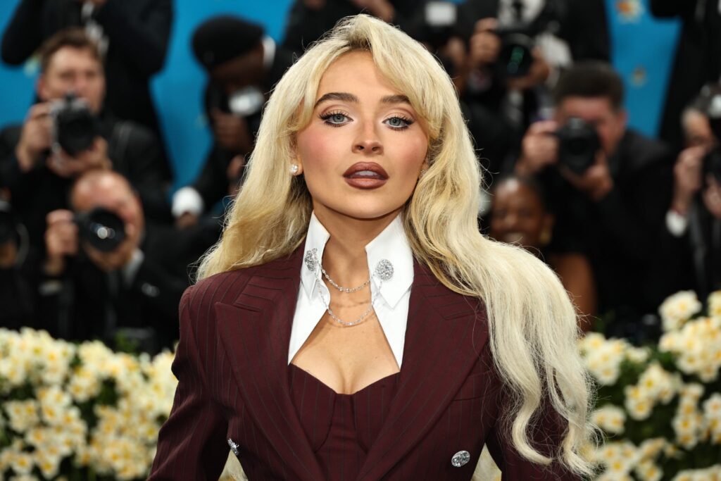 Sabrina Carpenter attends the 2025 Met Gala Celebrating "Superfine: Tailoring Black Style" at Metropolitan Museum of Art on May 05, 2025 in New York City.